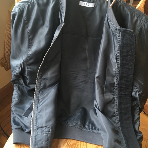 EUC Linea Pelle Green Bomber Jacket Women’s Large - Picture 12 of 13